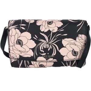 Kate Spade Gardenia Floral Print Addison Clutch Crossbody